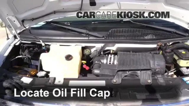 2001 Chevrolet Express 1500 LS 5.7L V8 Aceite Agregar aceite